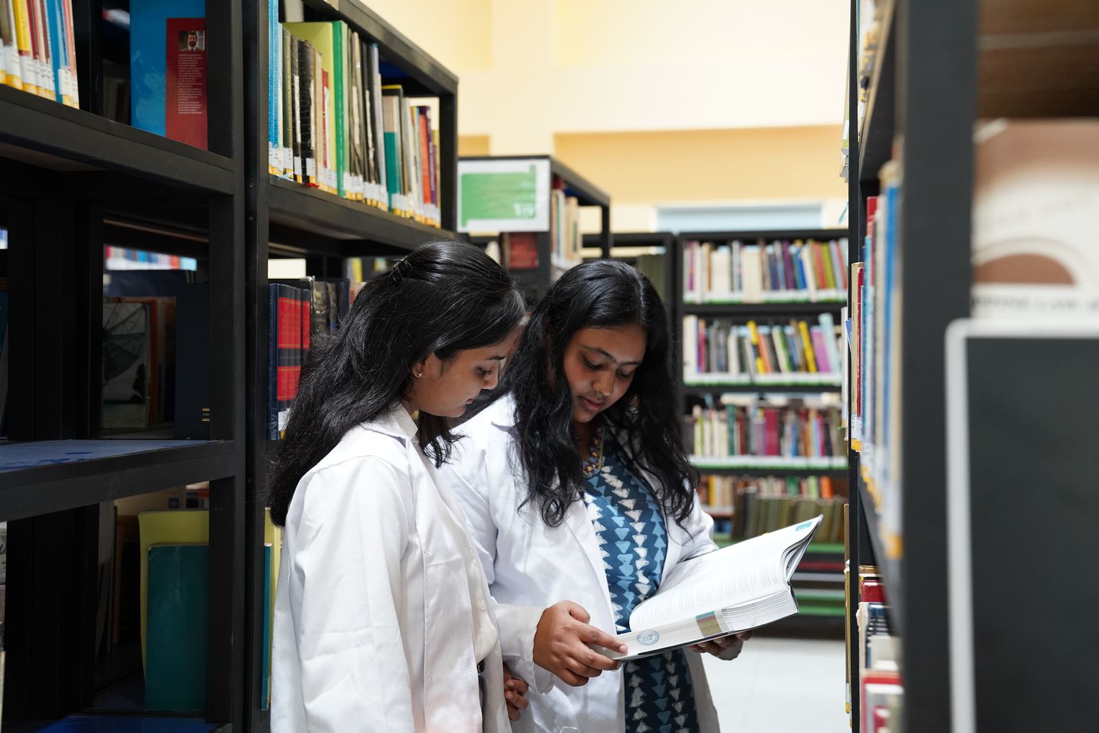 Students at the UCT library